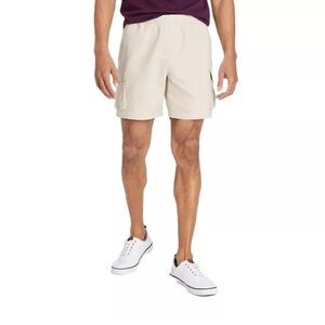 Goodfellow Men's XXL Everyday Relaxed Fit Cream Color Cargo Shorts w/ 7" Inseam